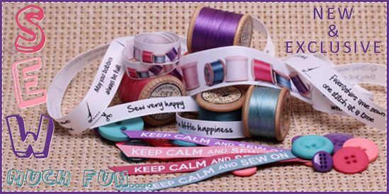 sew ribbons